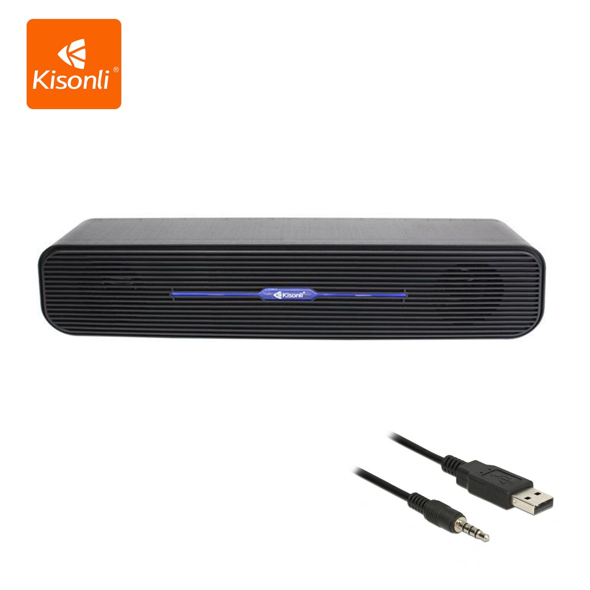 家庭影院 Soundbar 音箱USB環繞揚聲器2.0電腦揚聲器 3.5mm輸入 USB取電 3W*2 i-520