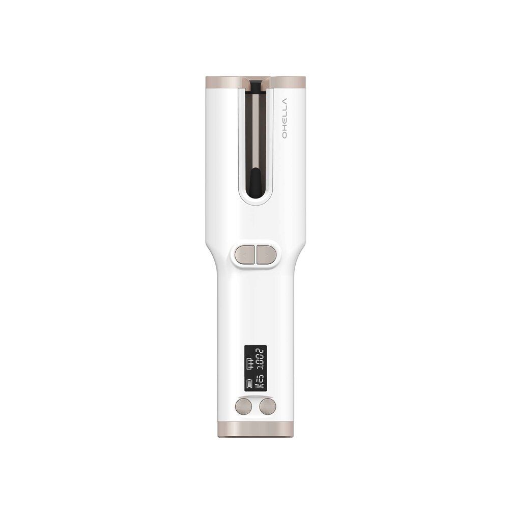 韓國 ABKO OHELLA HC01 無線陶瓷捲髮器 [白色] 自動旋轉捲髮/USB充電/ 280克便攜式