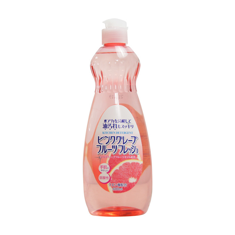 日本 Rocket 草本去油洗潔精 西柚味(弱酸性) 敏感肌適用 廚房清潔劑 600ml [平行進口]