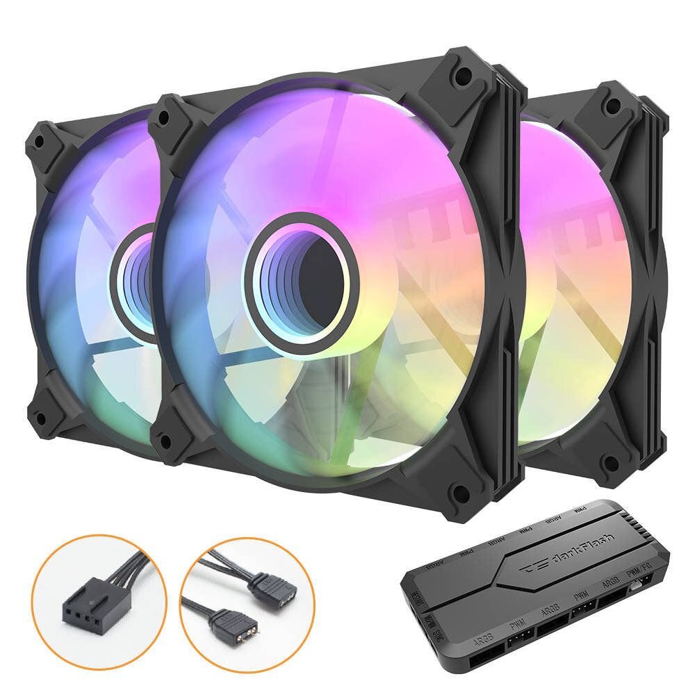 Infinity 8 PWM A-RGB Fan 12cm 3 in1  [Black]