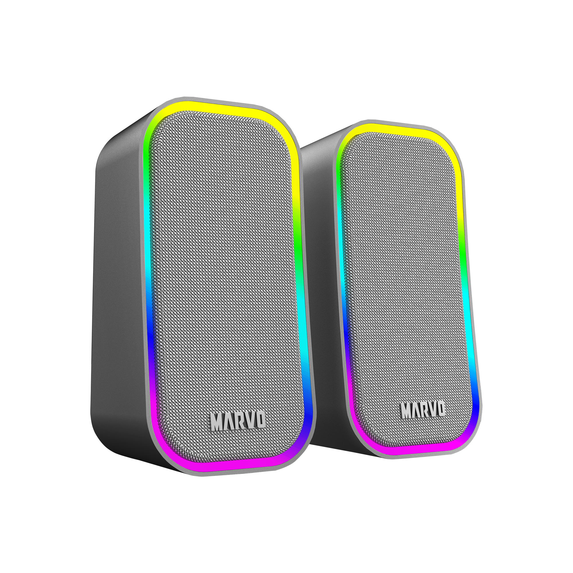 Havoc 20 灰色有線電競喇叭 立體聲 2.0 USB 取電 3.5mm 頭  SG-285