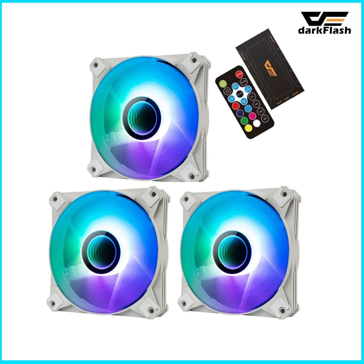 Infinity 8 PWM A-RGB Fan 12cm 3 in1  [White]
