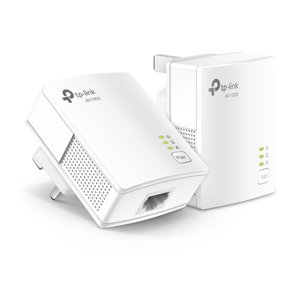 AV1000 PLC 電力貓 HomePlug Gigabit 套裝 (免設定, 即插即用) TL-PA7017 KIT