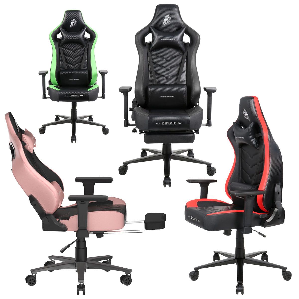 DK1 PRO FR Gaming Chair (加強版連腳托) 電競椅 [黑色] 遊戲扶手椅 高背椅 3D 辨公室座椅 大班椅
