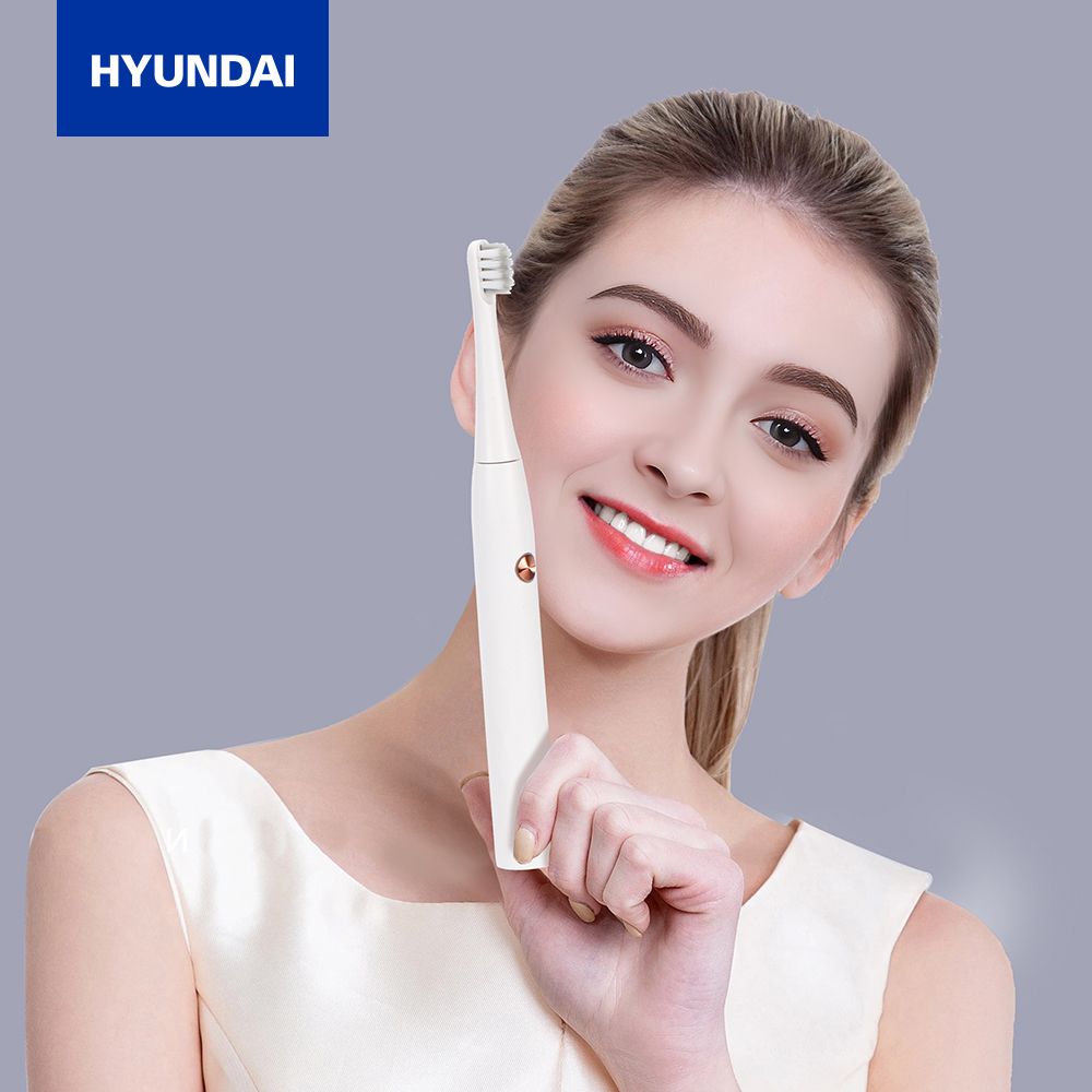 韓國Hyundai OC-012 [白色] IPX7 雙尖刷毛 電動牙刷 #6932391933923 [平行進口]
