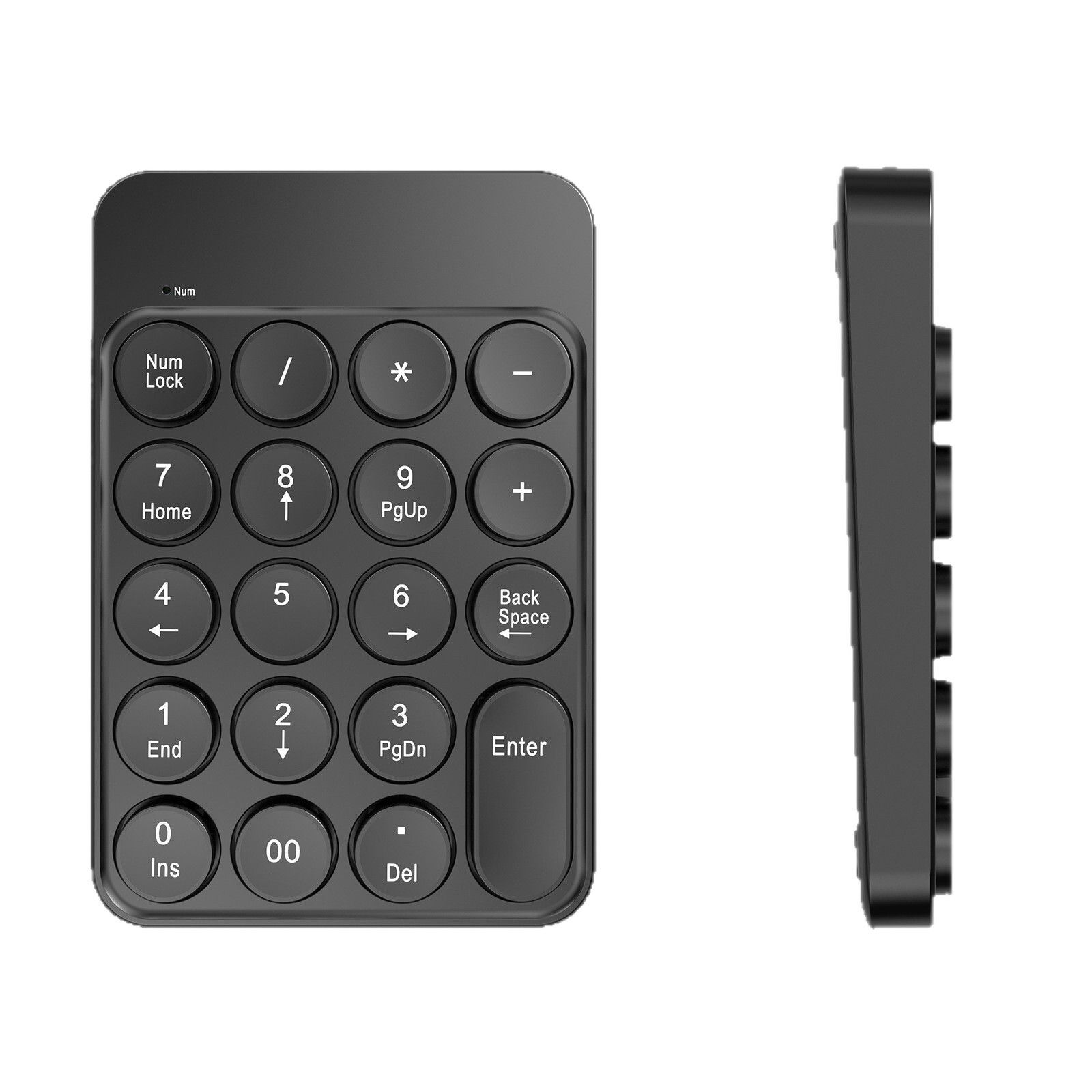 無線數字鍵盤 19Key 2.4G Wireless NumPad 靜音 人體工學(15度傾斜) USB Nano Dongle