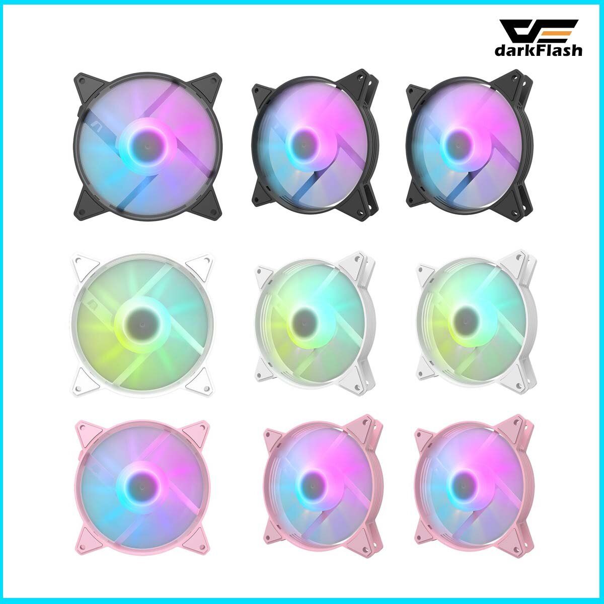 C6 ARGB FAN 套裝 1主2從 [粉紅色]  3 IN 1 ARGB 套裝(3Pcs)