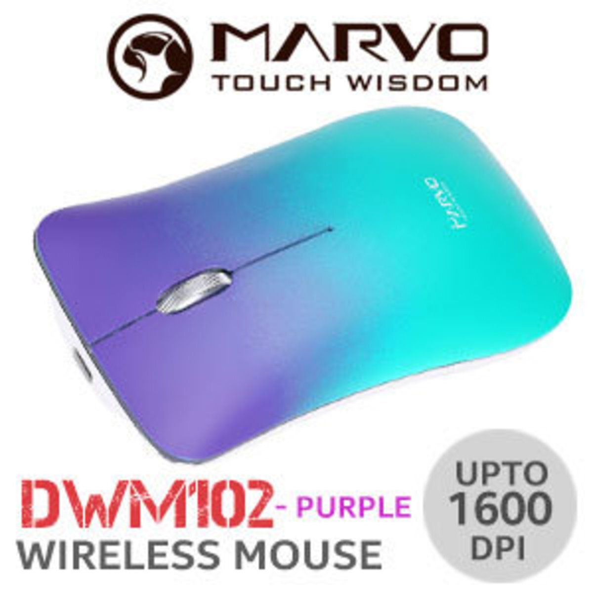 充電 2.4G 無線 靜音 Mouse Wireless Silent Mouse DWM102 紫色 4D 500mAh 120Hrs