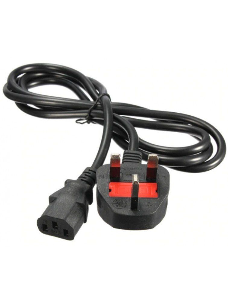 3米 UK AC Power Cord 英規電源線 品字尾 C13 適用於電腦/顯示器/打印機/電飯煲等家電，帶 13A 保險絲