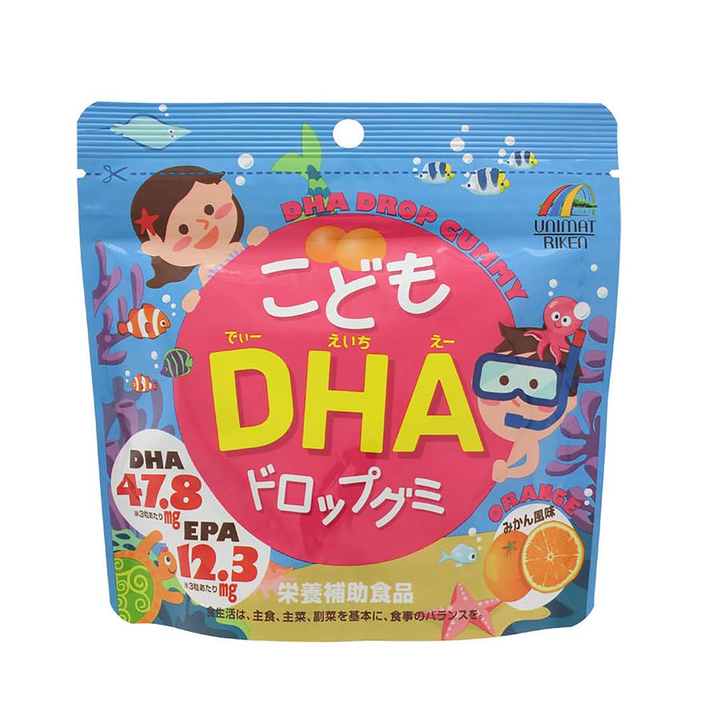 兒童 DHA 水果軟糖 82g (橙味-90粒裝) [平行進口]  #4903361440927