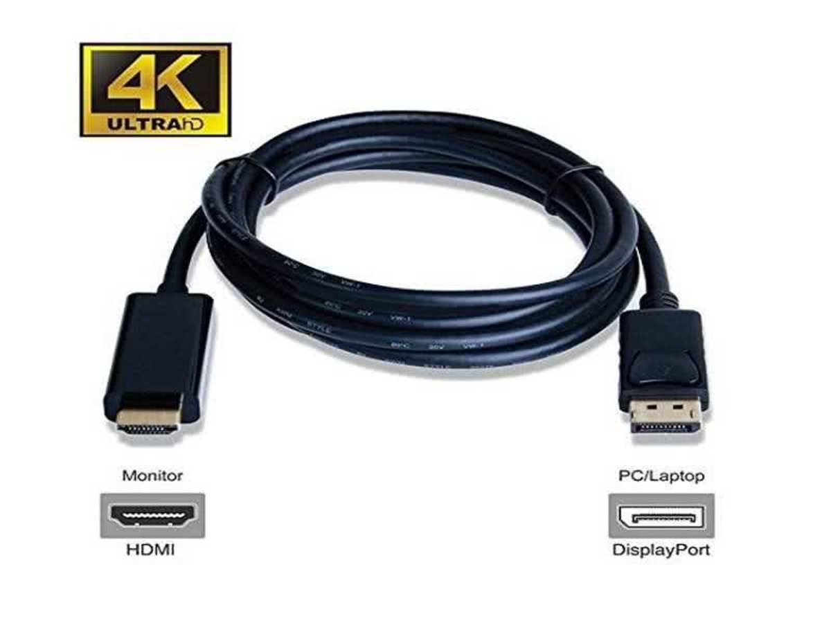 [DVB8] 3 Meter Passive DisplayPort to HDMI Cable 4K / Ultra HD / 1080p