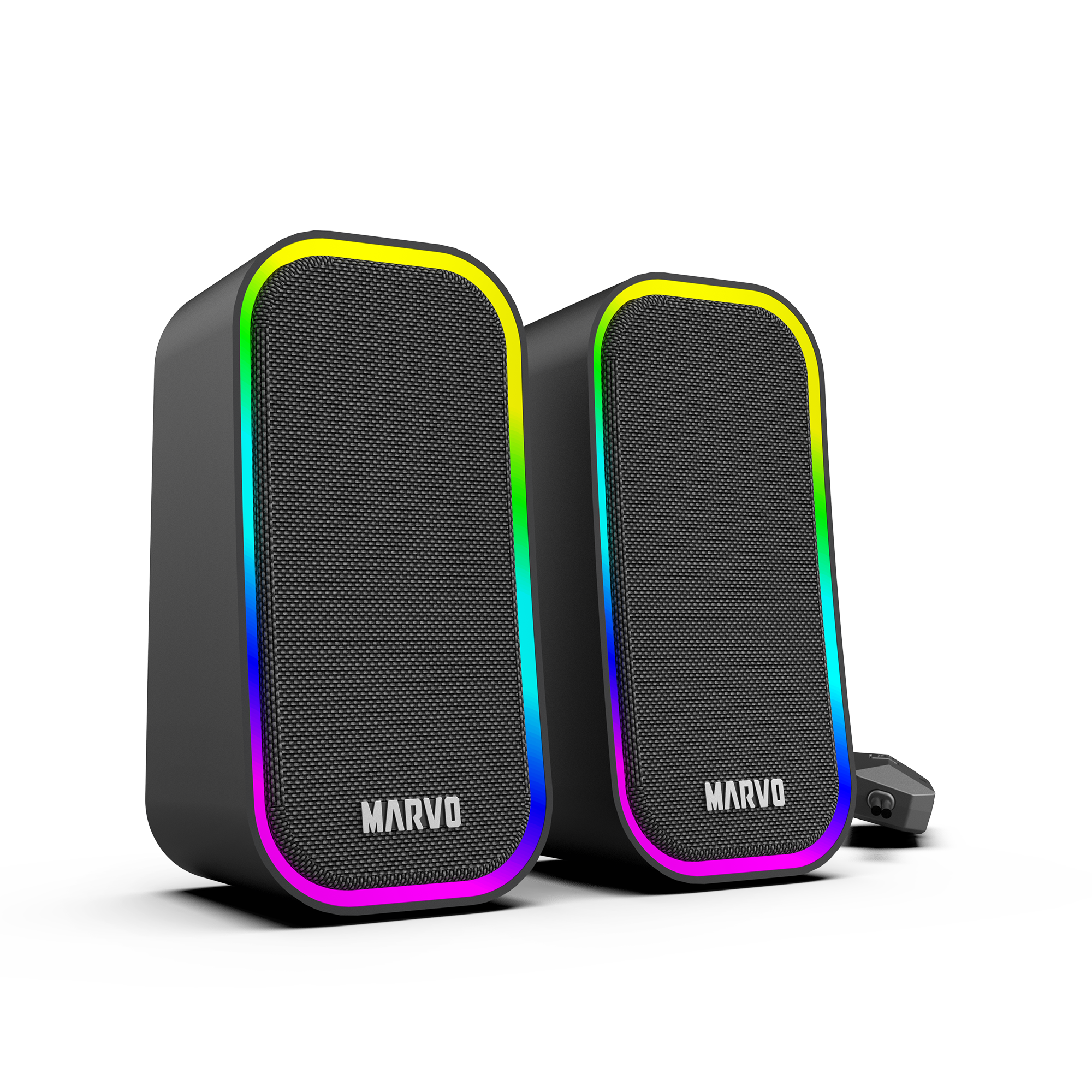 Havoc 20 黑色有線電競喇叭 立體聲 2.0 USB 取電 3.5mm 頭 SG-285