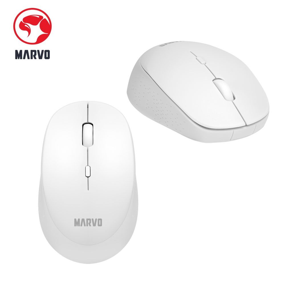 2.4G 無線靜音滑鼠 WM103 白色Mouse 人體工學設計 附ON/OFF鍵