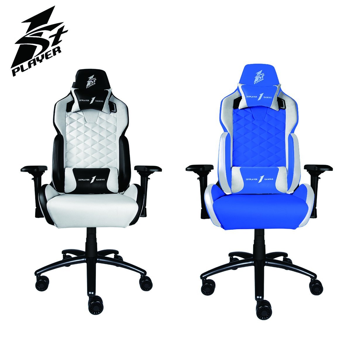 DK2 Gaming Chair 藍+白色 電競椅 遊戲扶手椅 高背椅 4D Armchair 高質 #GamingTop #千元電競櫈