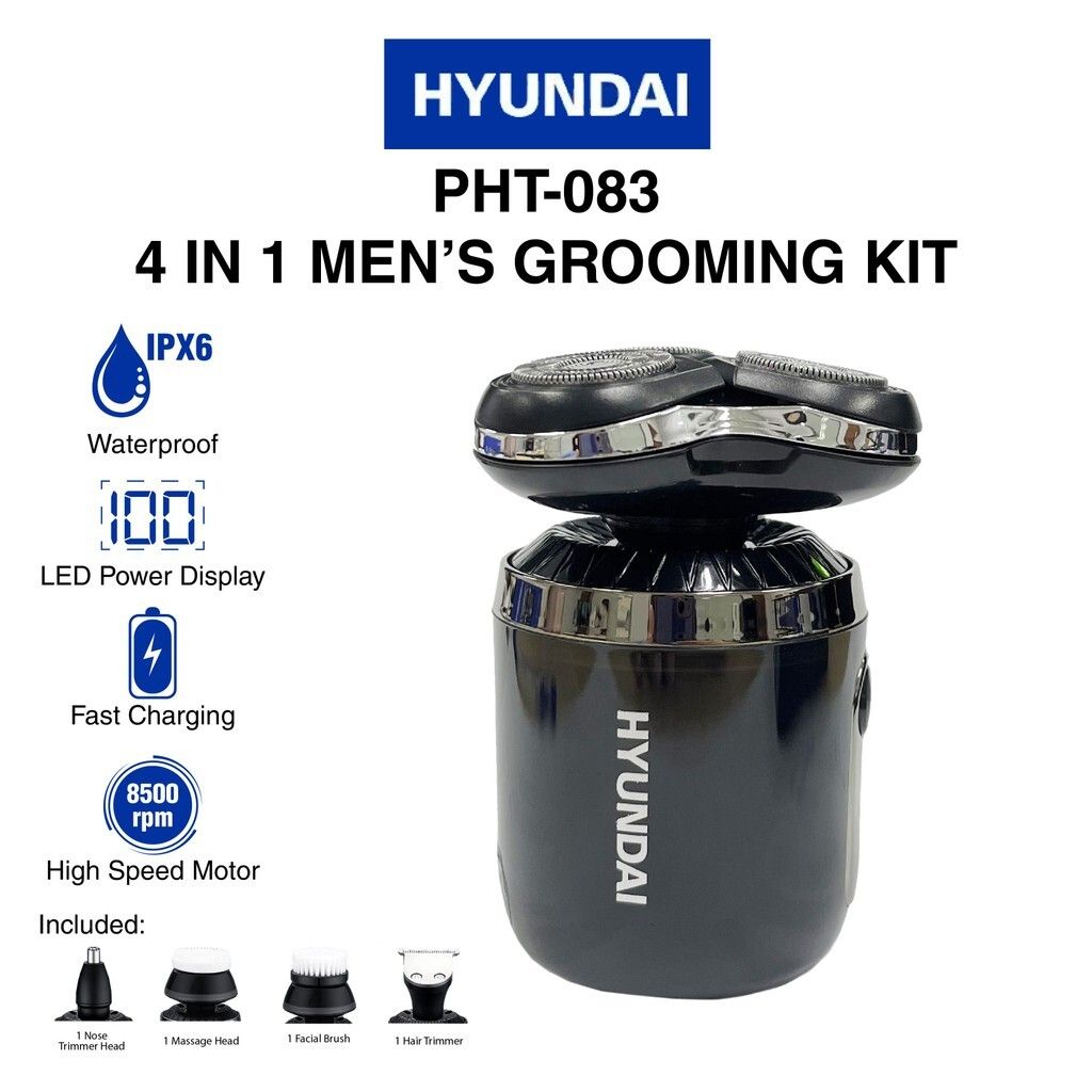 4 合 1 男士美容套裝 IP6X 防水等級 USB 充電 8500rpm PHT-083