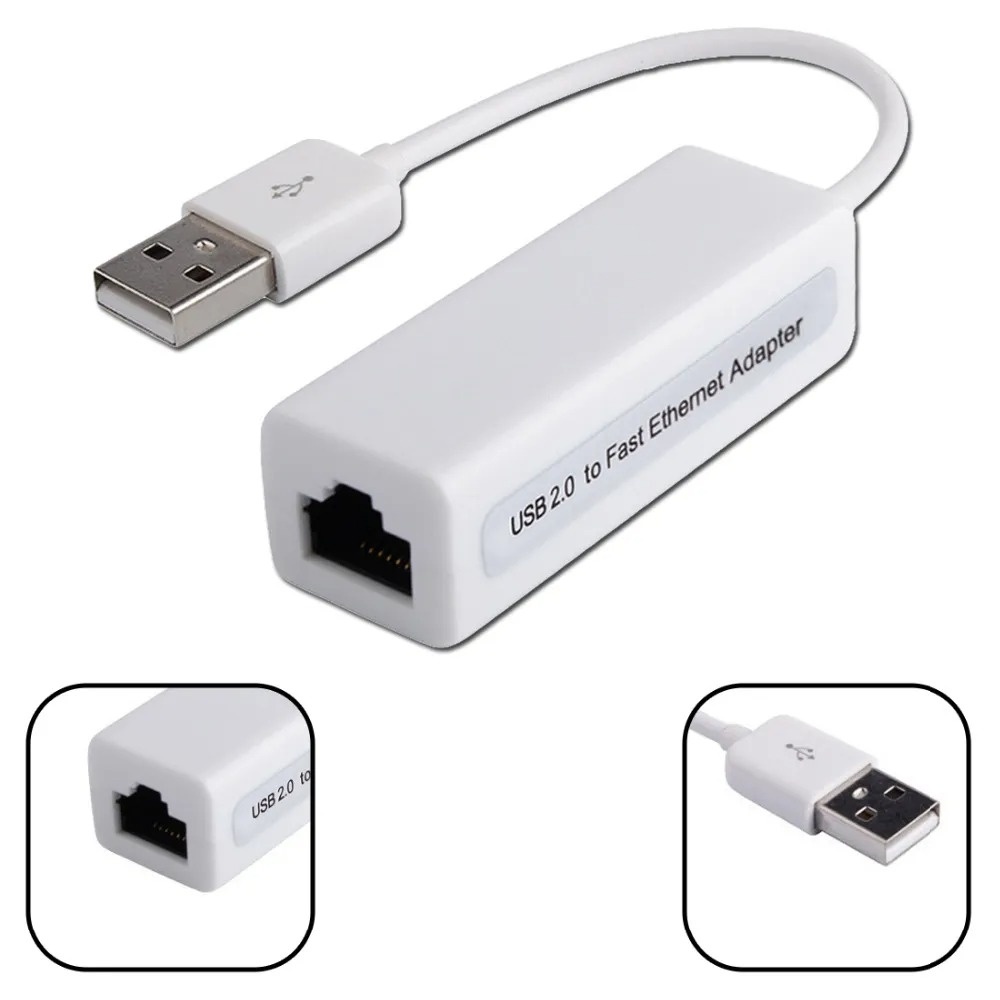 【免驅即插即用】USB 轉 RJ45 有線網卡 100Mbps 百兆高速外置網線轉接器 (適用於 Mac/Windows/Linux/電視盒)