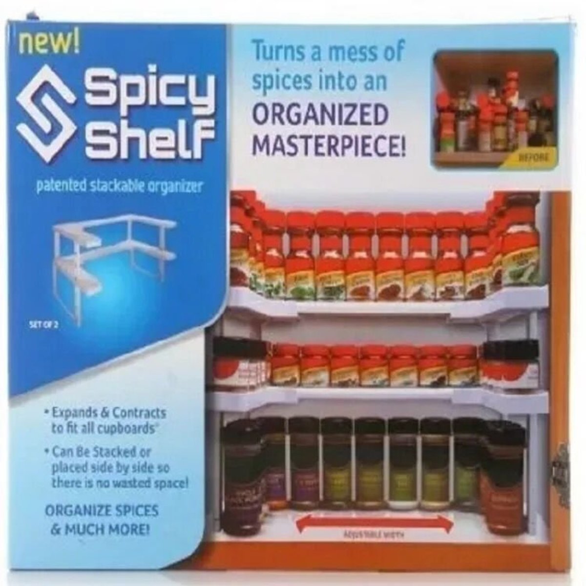 Spicy Shelf 伸縮置物架 調料架 香料架化妝品架 儲物架
