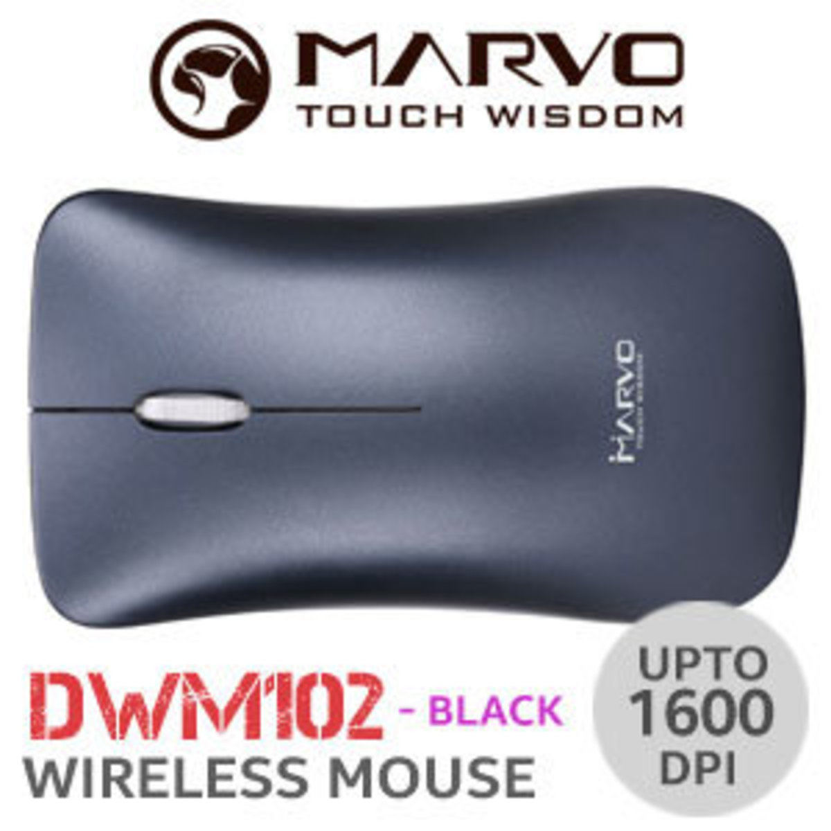黑色 充電 2.4G 無線 靜音 Mouse Wireless Silent Mouse DWM102BK 4D 500mAh 120Hrs
