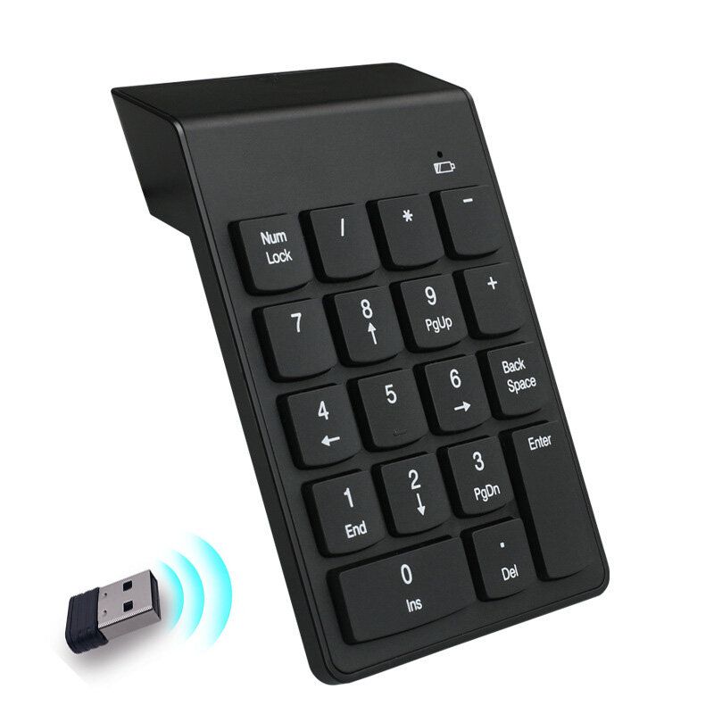 無線數字鍵盤 18 鍵 人體工學設計 USB 接收器 NUMBER PAD