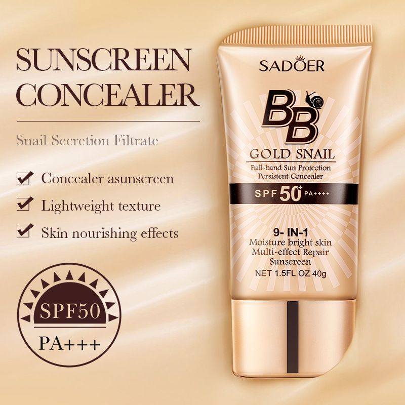 黃金蝸牛BB霜 自然色40g 修顏/遮瑕/防曬/隔離霜 SPF50+ PA+++
