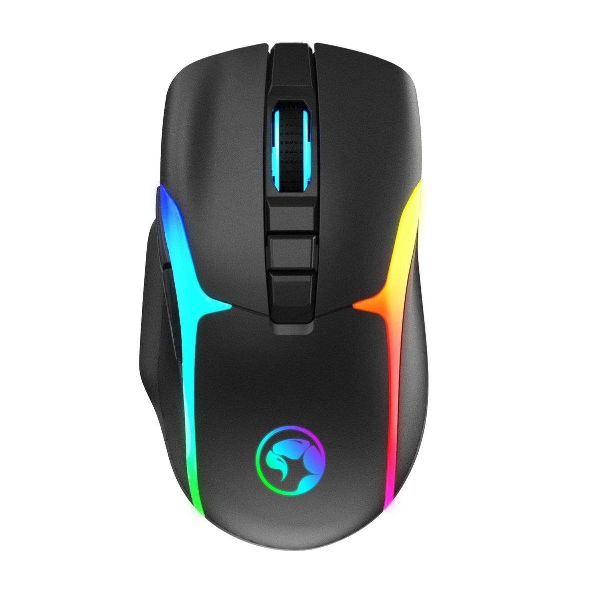 M729W 無線電競滑鼠 RGB 充電(Type-C)  7鍵 Programmable, ON/OFF ,Nano Dongle