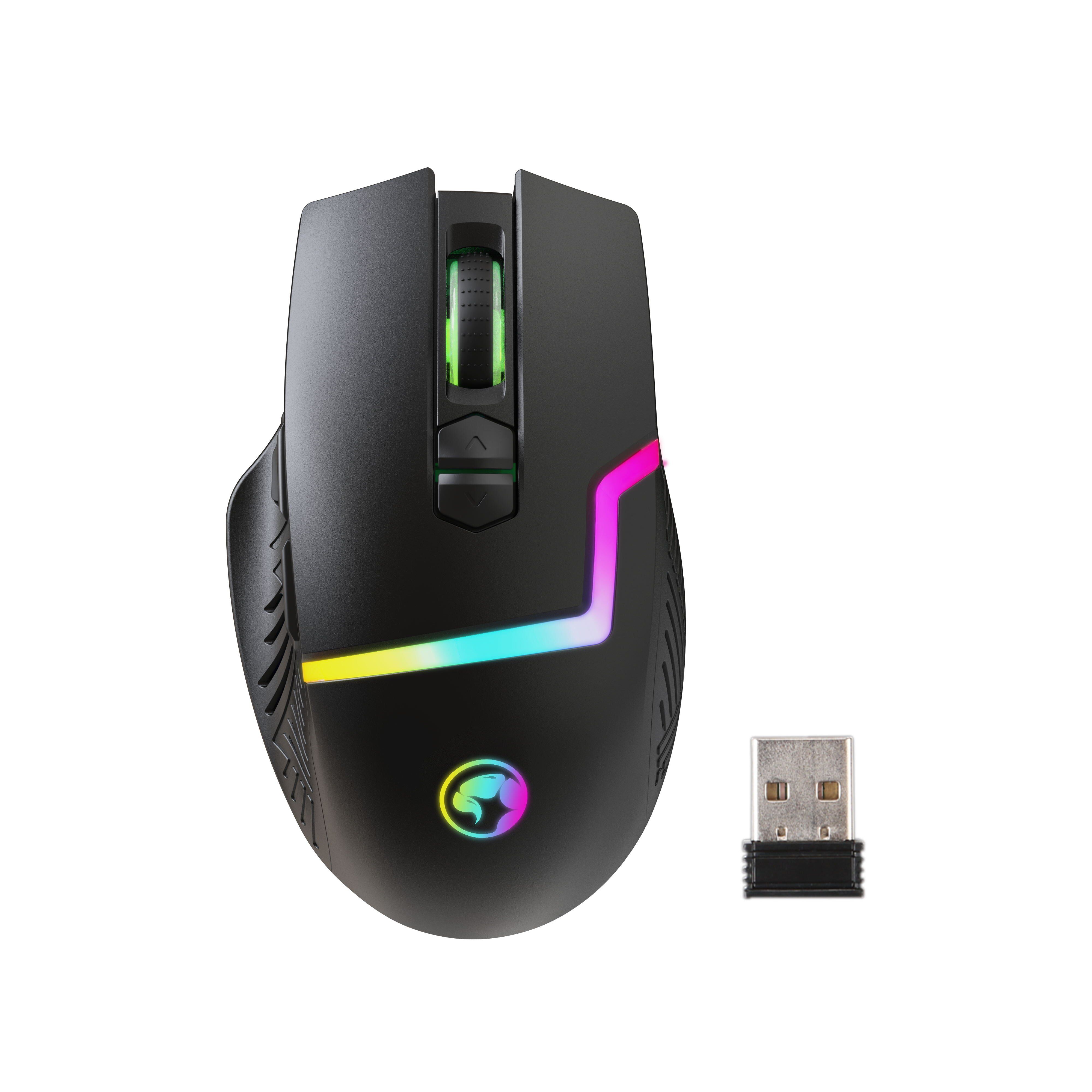 M728W 8D RGB 無線電競滑鼠 4800 dpi Wireless  [Type C] 可充電