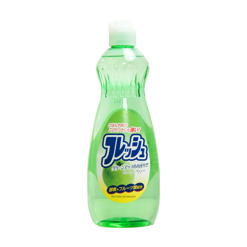 日本 Rocket 草本去油洗潔精 蘋果香味(中性) 廚房清潔劑 600ml [平行進口]
