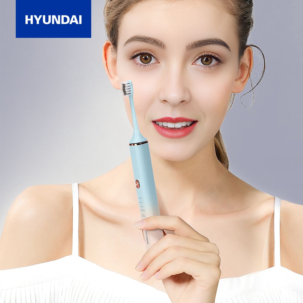 韓國Hyundai 聲波電動牙刷 OC-013 [粉紅色] IPX7 PBT刷毛 高頻率電機 #6932391933930