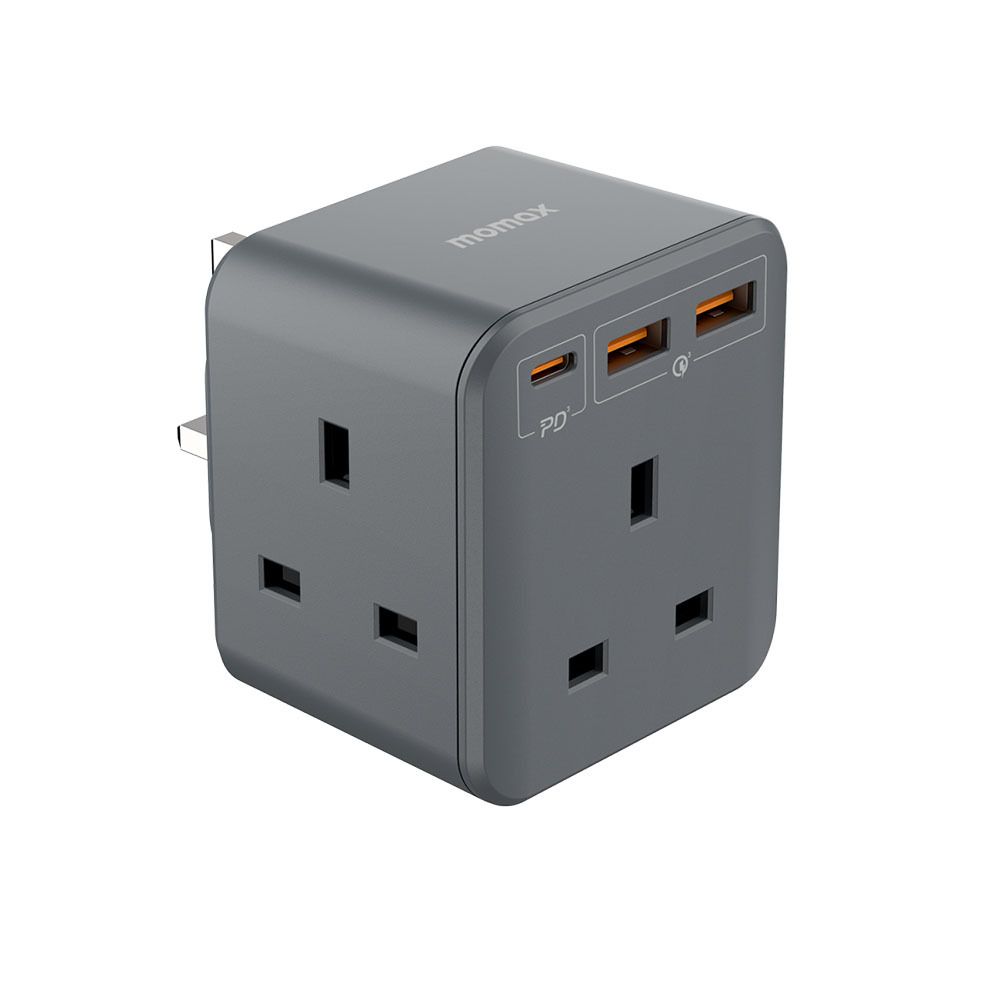 ONEPLUG PD20W 2A1C 3位萬能插蘇 (深空灰) 支援快速充電 #US8UKE