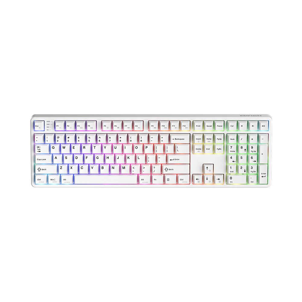 機械青軸 DK6.0 108鍵 RGB 電競鍵盤 [白色]